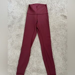 lululemon athletica Burgundy Leggings